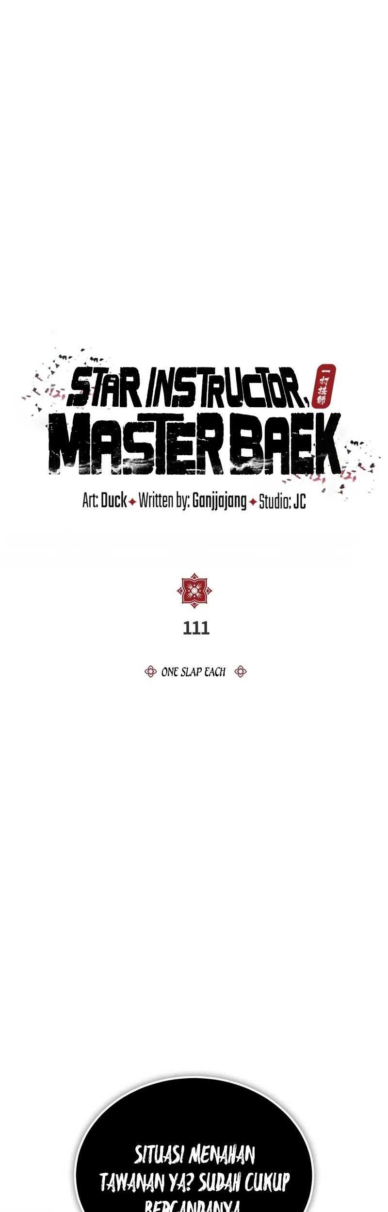 Number One Star Instructor Master Baek Chapter 111 - halaman 19