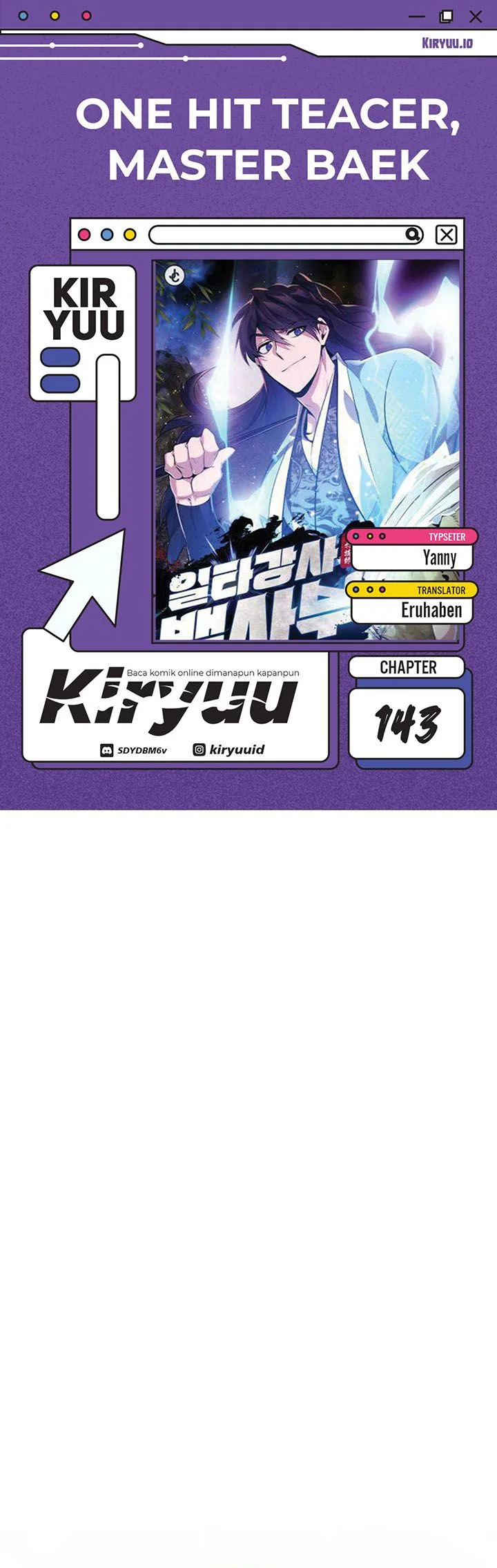 Number One Star Instructor Master Baek Chapter 143 - halaman 1