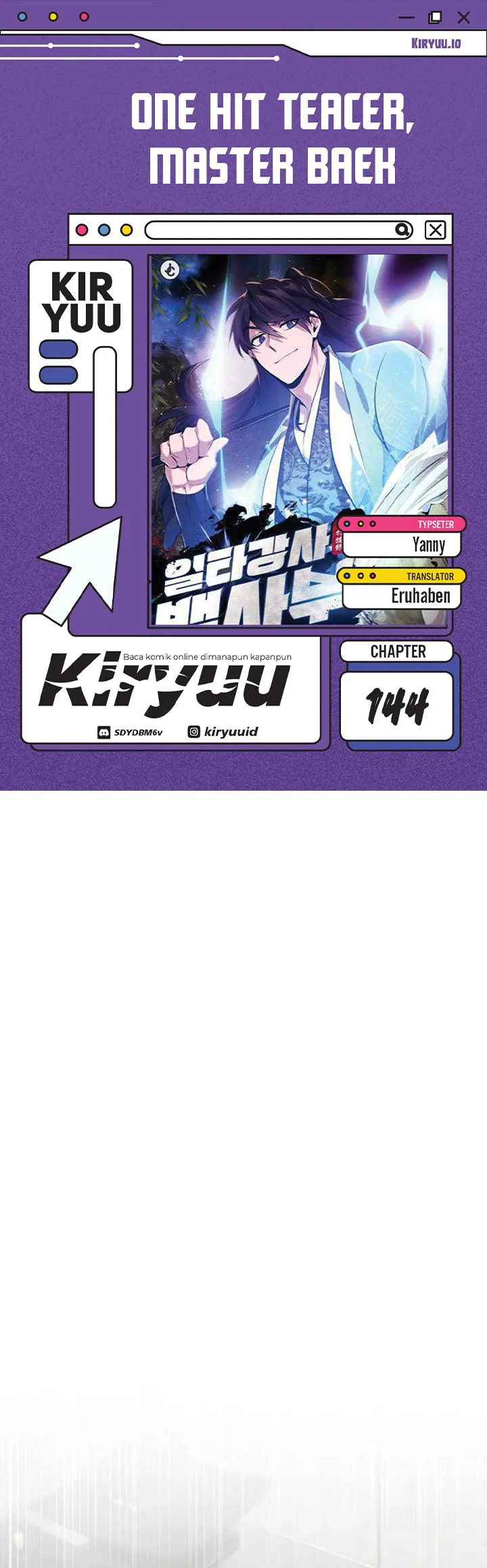 Number One Star Instructor Master Baek Chapter 144 - halaman 1