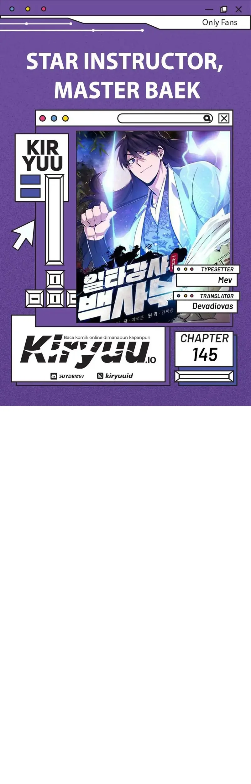 Number One Star Instructor Master Baek Chapter 145 - halaman 1