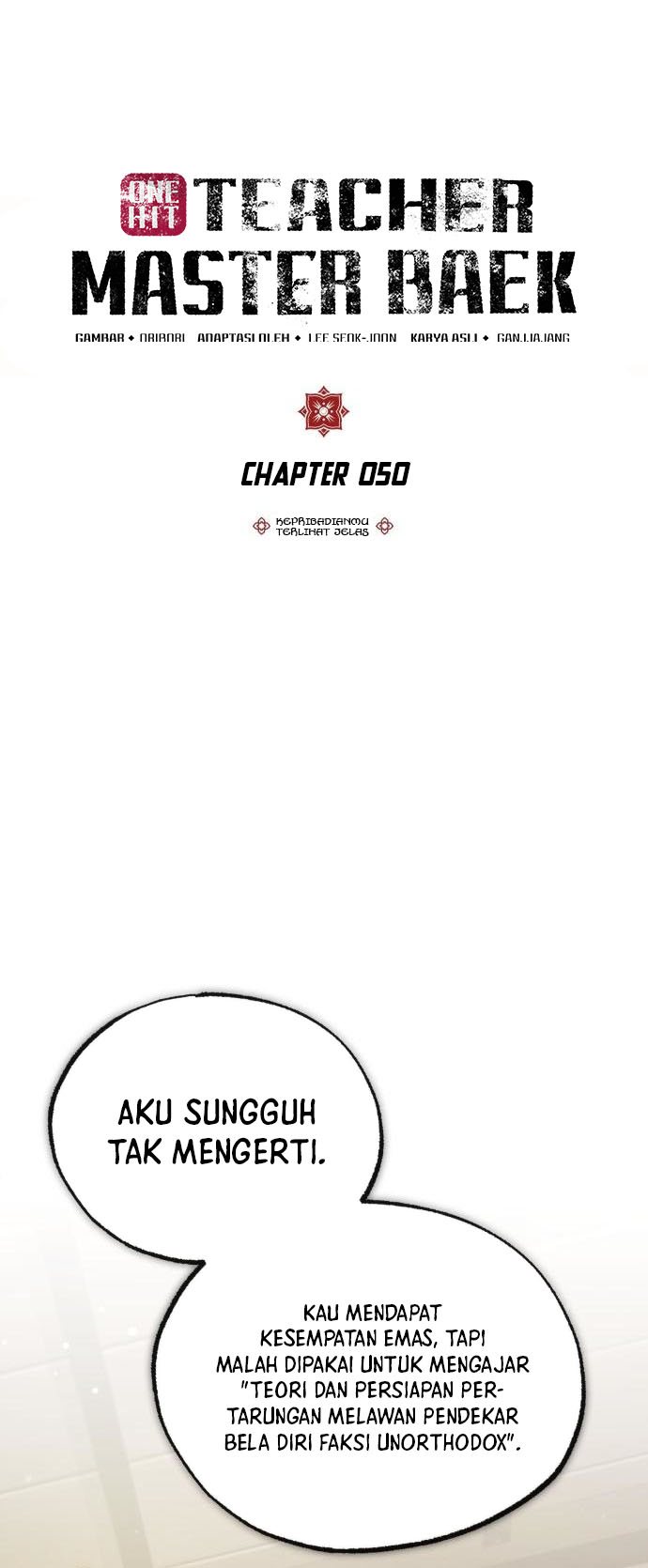 Number One Star Instructor Master Baek Chapter 50 - halaman 8