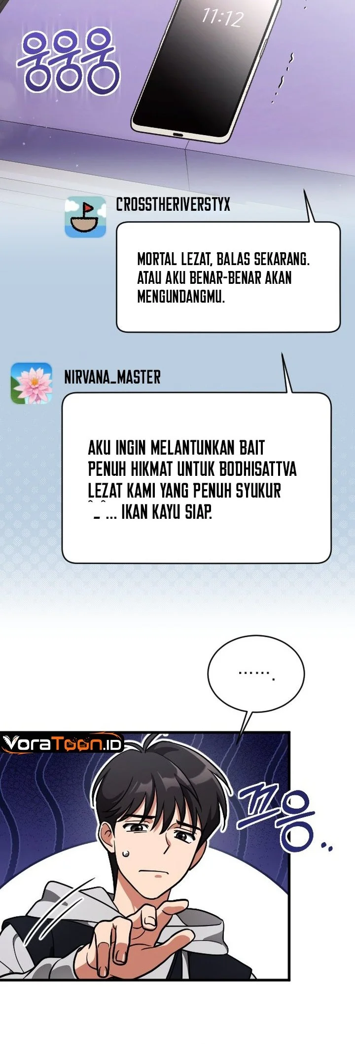 Offering Kimchi Cup Noodles to the Gods' Group Chat Chapter 1 - halaman 17