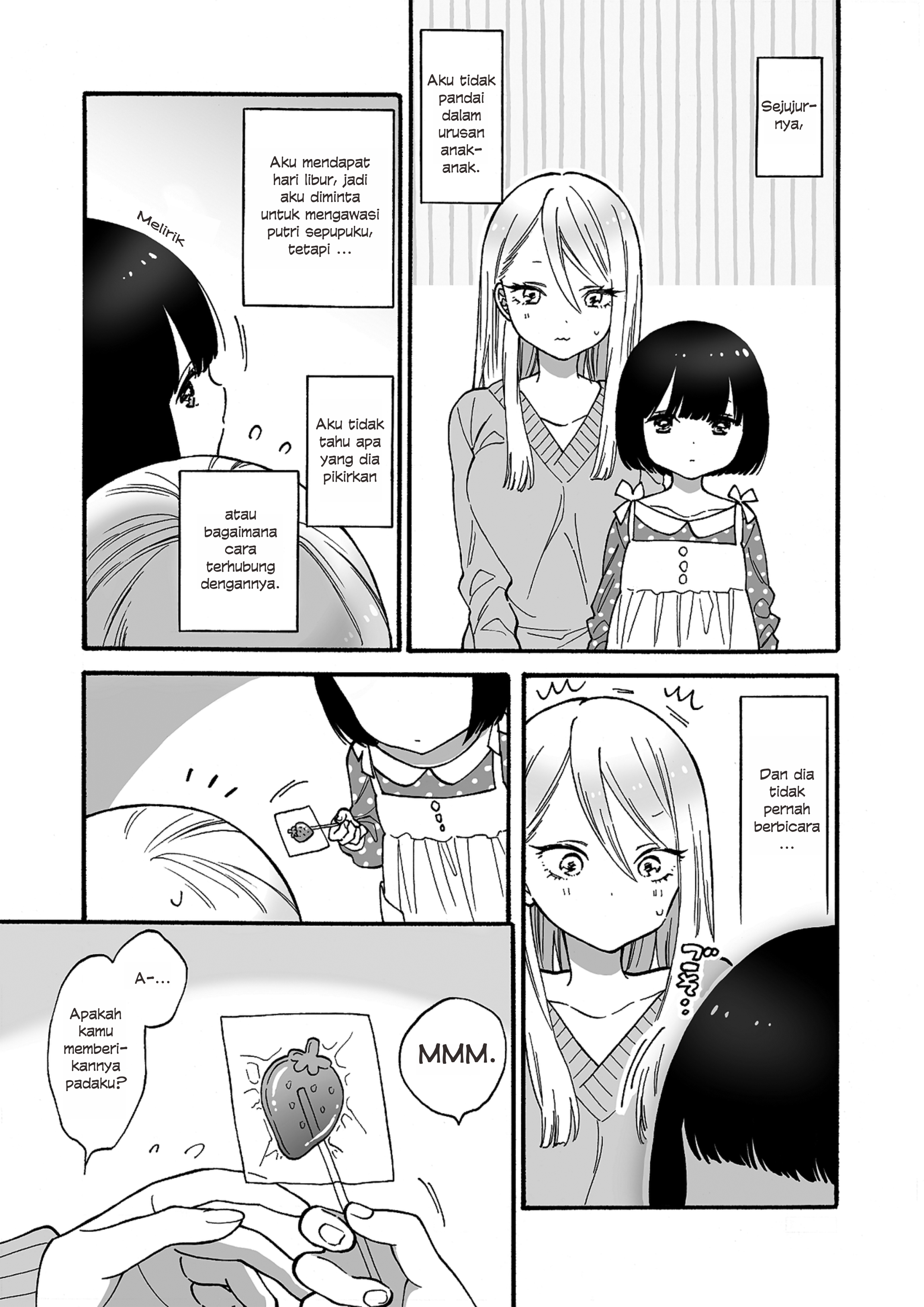 Office Lady Who's Bad With Kids and a Quiet Grade Schooler Chapter 0 - halaman 1