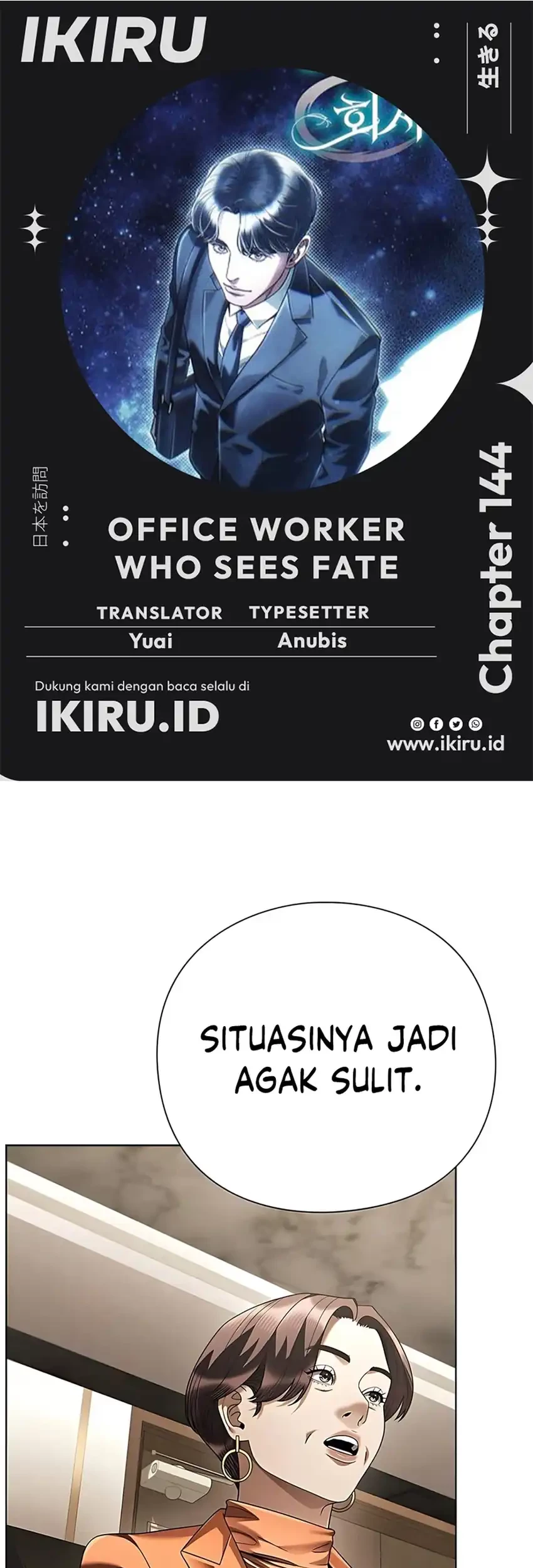 Office Worker Who Sees Fate Chapter 144 - halaman 1
