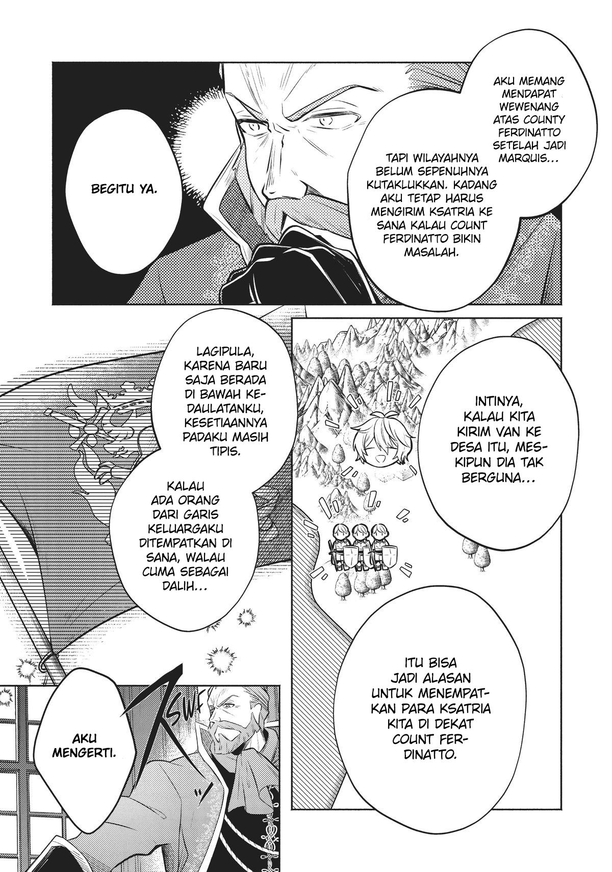Okiraku Ryoushu no Tanoshii Ryouchi Bouei Chapter 3 - halaman 15