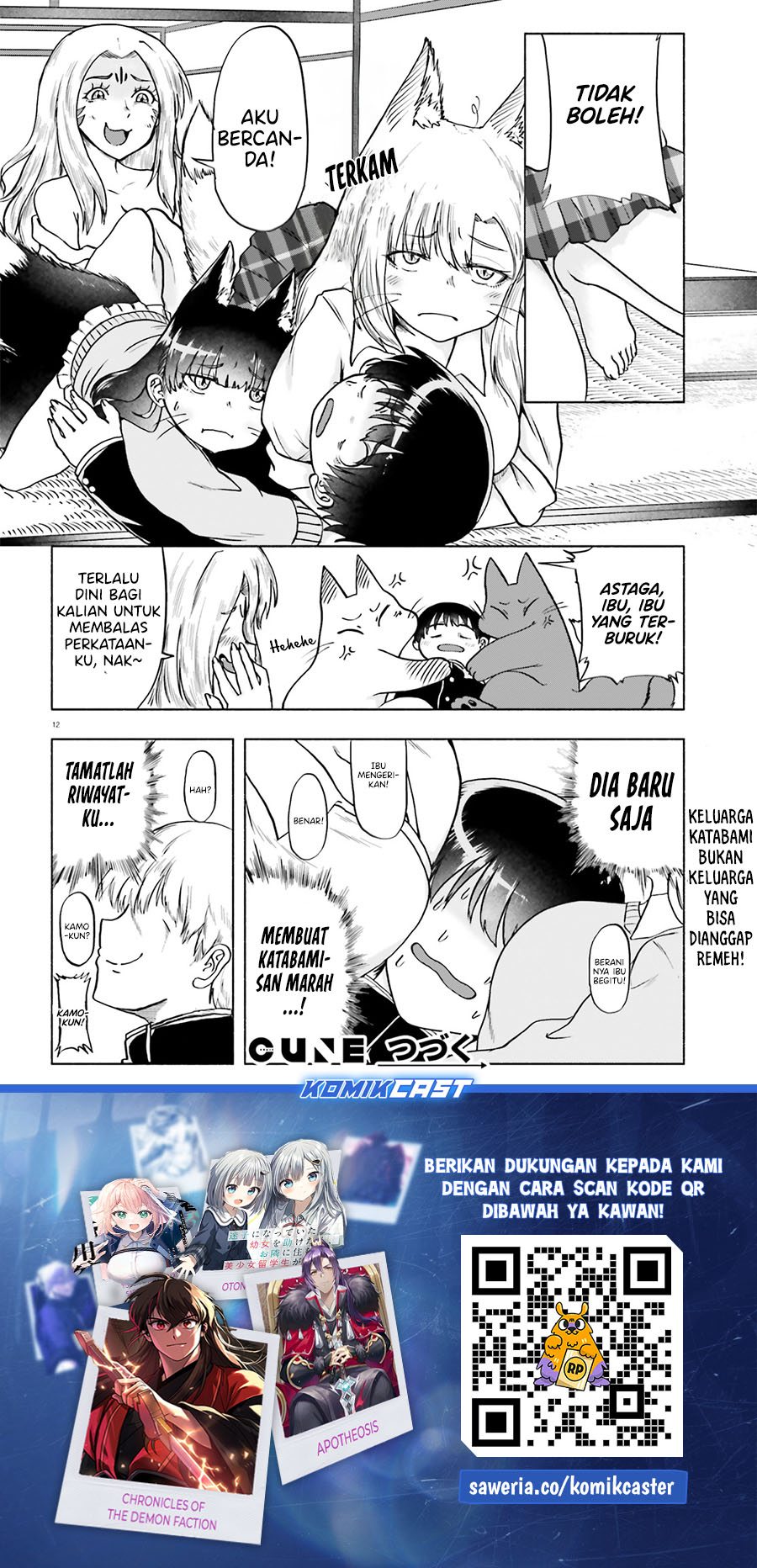 Okitsune Gal Katabami-san Chapter 15 - halaman 12