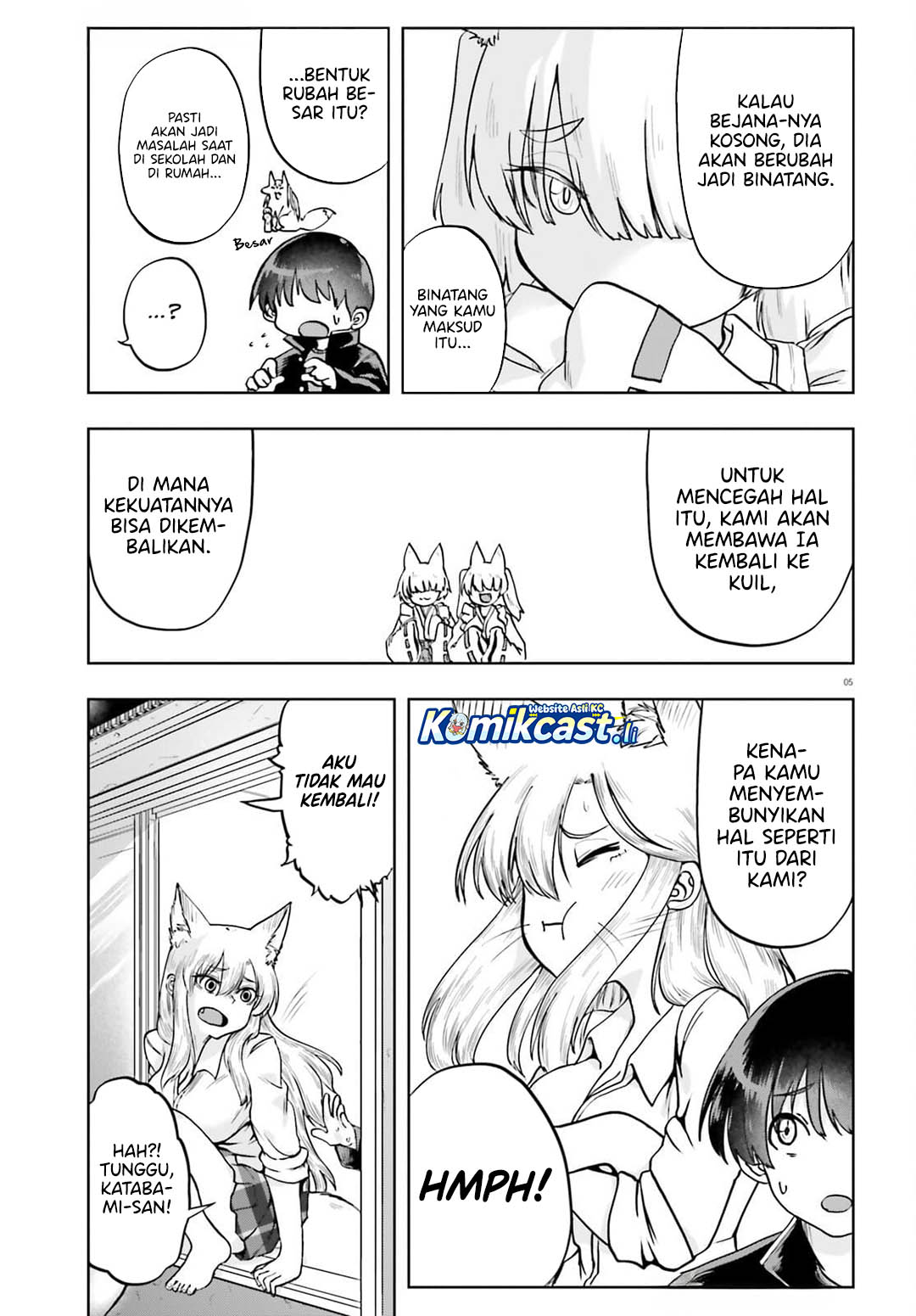 Okitsune Gal Katabami-san Chapter 19 - halaman 5