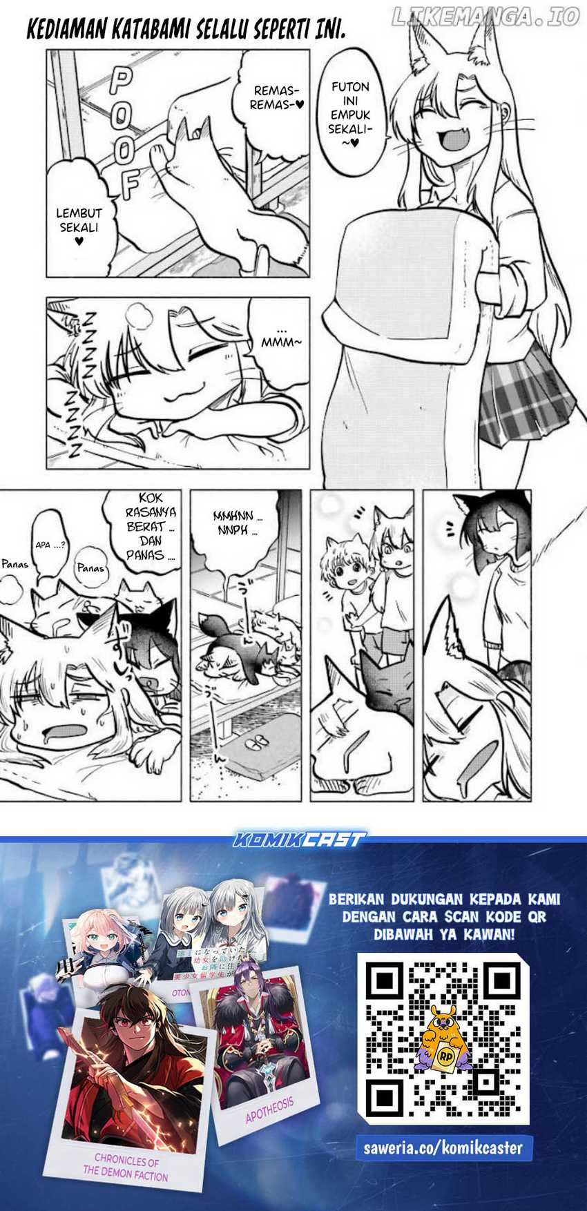 Okitsune Gal Katabami-san Chapter 8.5 - halaman 4