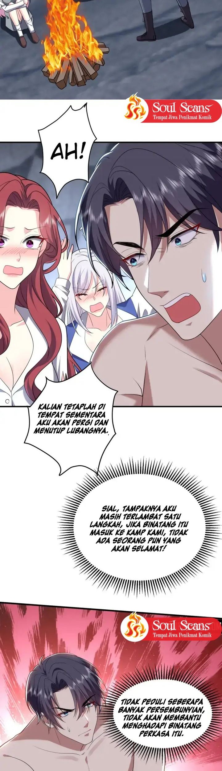 On a Deserted Island with Beautiful Sisters Chapter 14 - halaman 16
