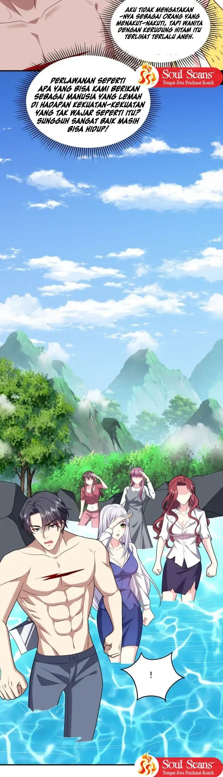 On a Deserted Island with Beautiful Sisters Chapter 14 - halaman 34