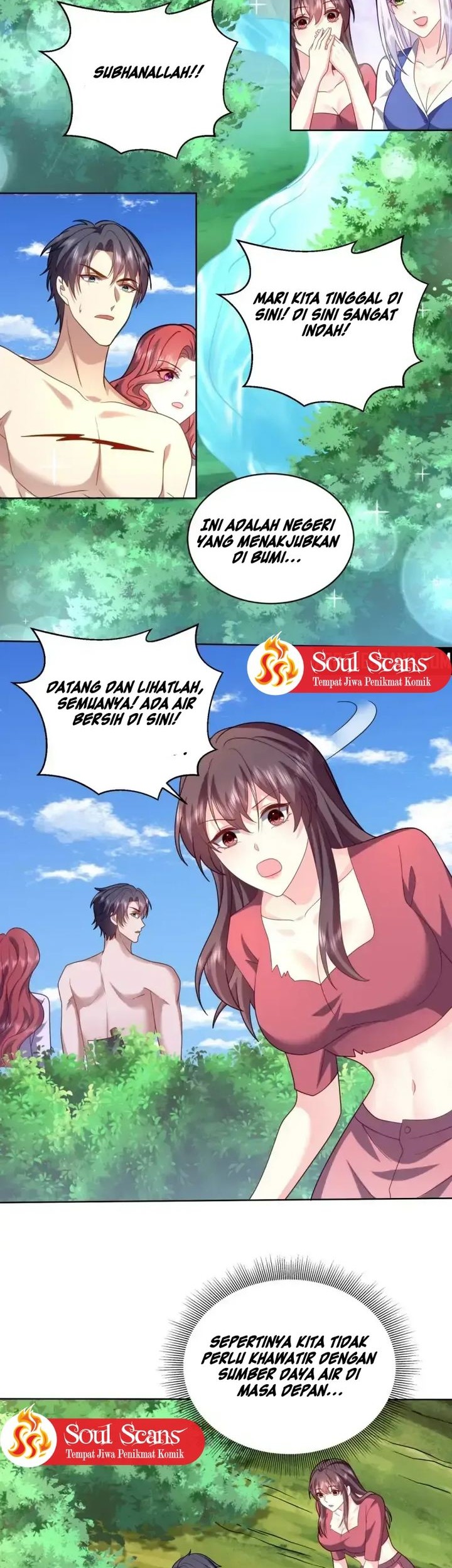 On a Deserted Island with Beautiful Sisters Chapter 15 - halaman 2