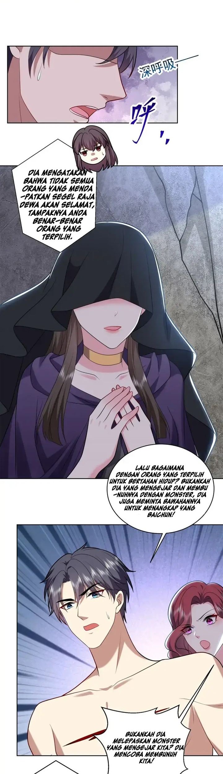 On a Deserted Island with Beautiful Sisters Chapter 16 - halaman 12