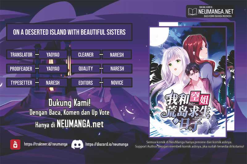 On a Deserted Island with Beautiful Sisters Chapter 2 - halaman 1