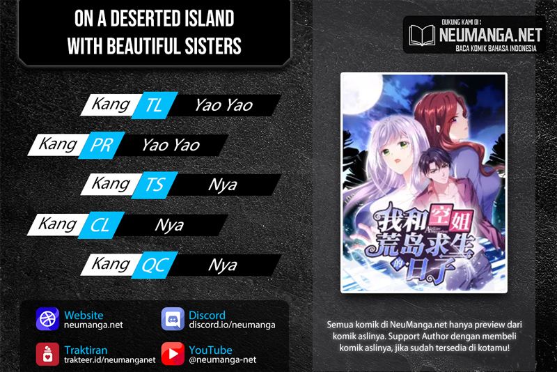 On a Deserted Island with Beautiful Sisters Chapter 3 - halaman 1