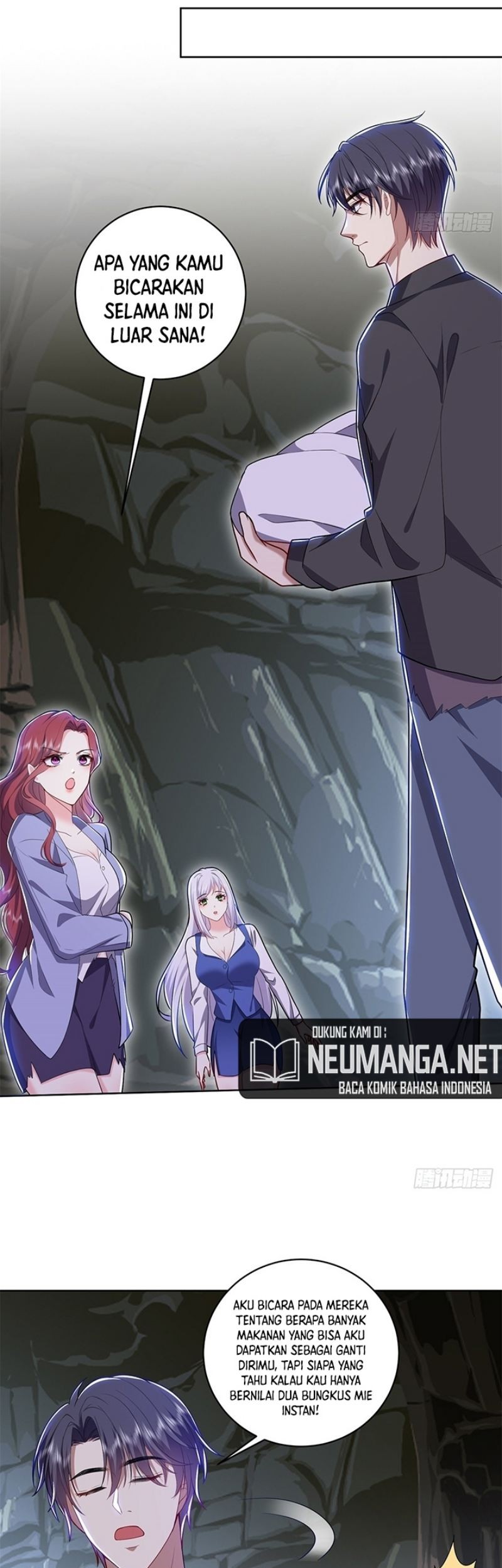 On a Deserted Island with Beautiful Sisters Chapter 3 - halaman 18