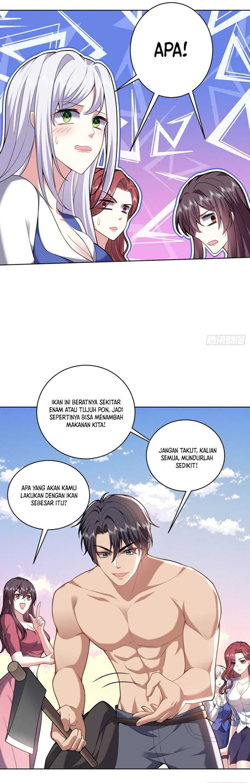 On a Deserted Island with Beautiful Sisters Chapter 4 - halaman 18