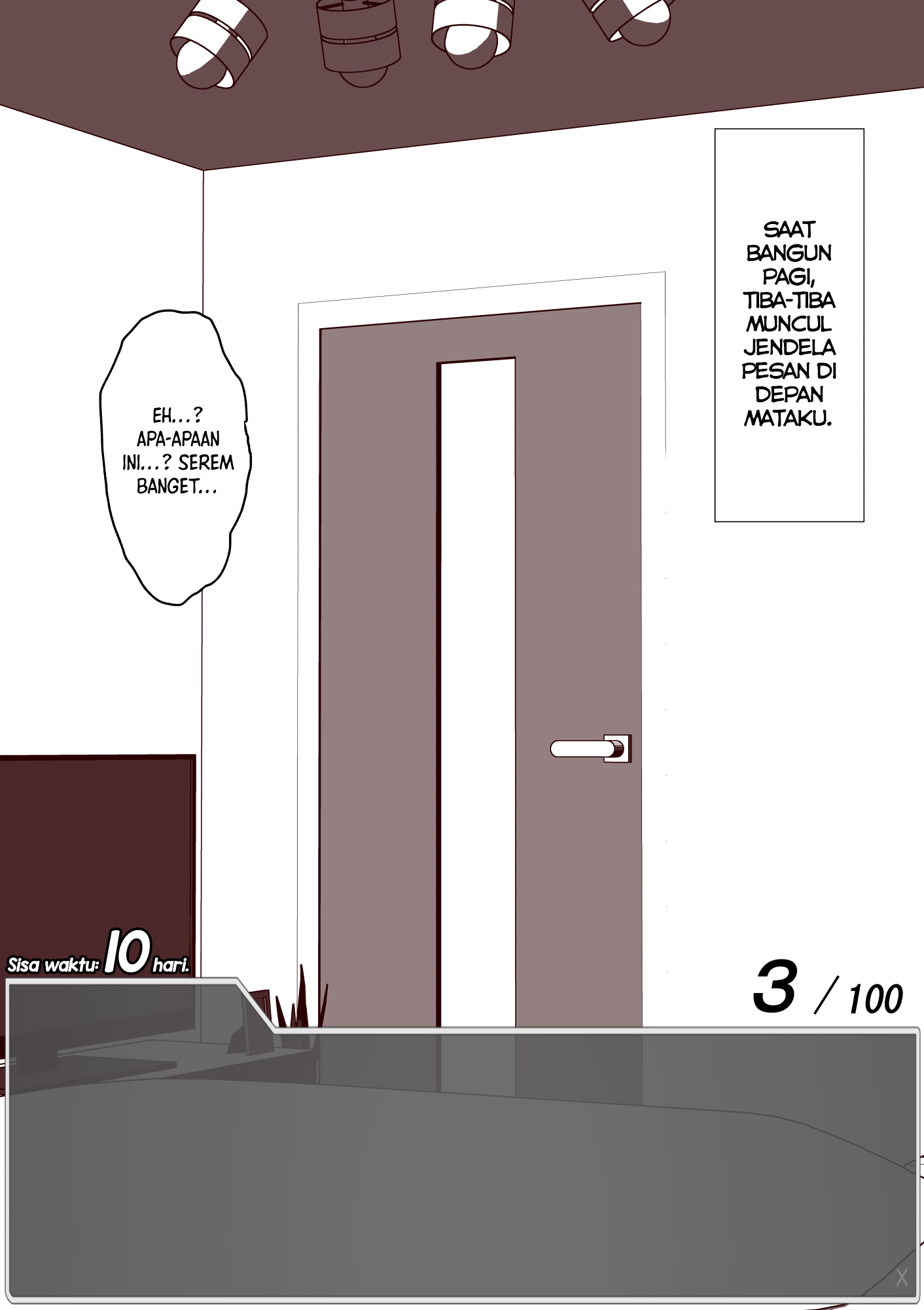 One Day a Message Window Appeared Out of Nowhere!? Chapter 1 - halaman 1