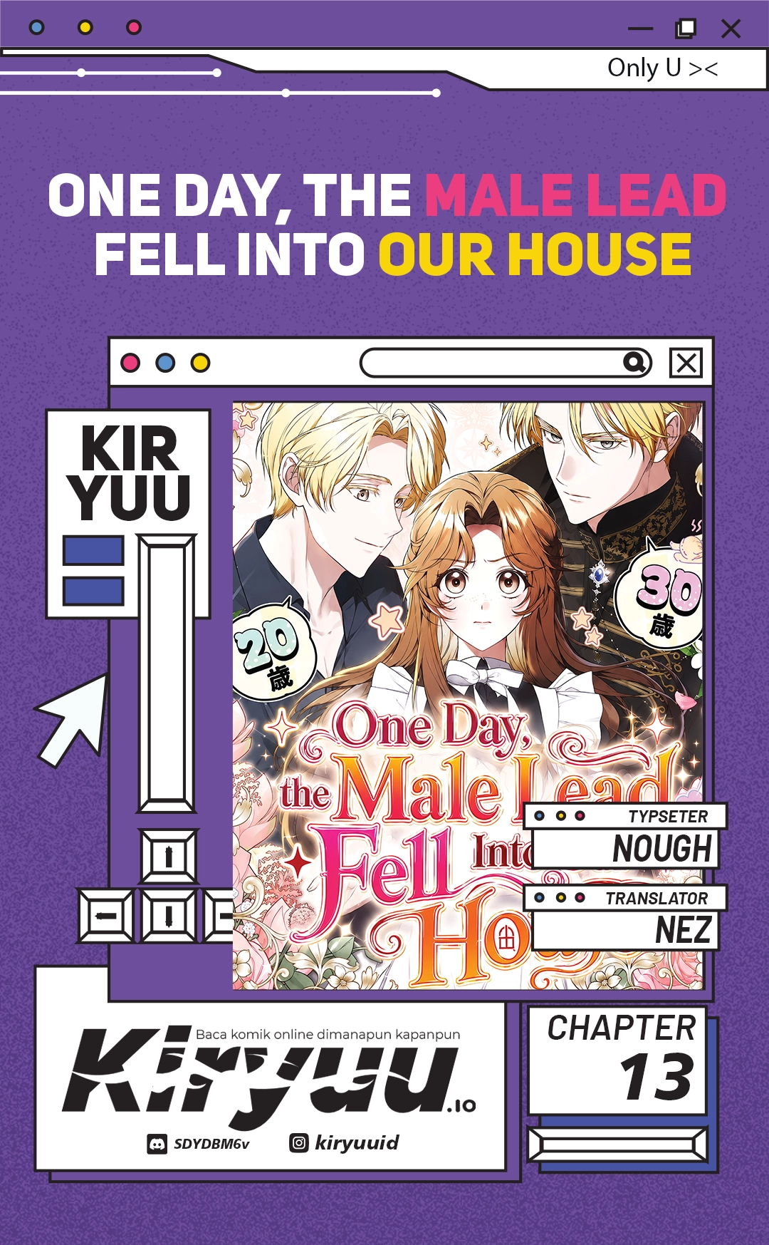 One Day, the Male Lead Fell Into Our House Chapter 13 - halaman 1
