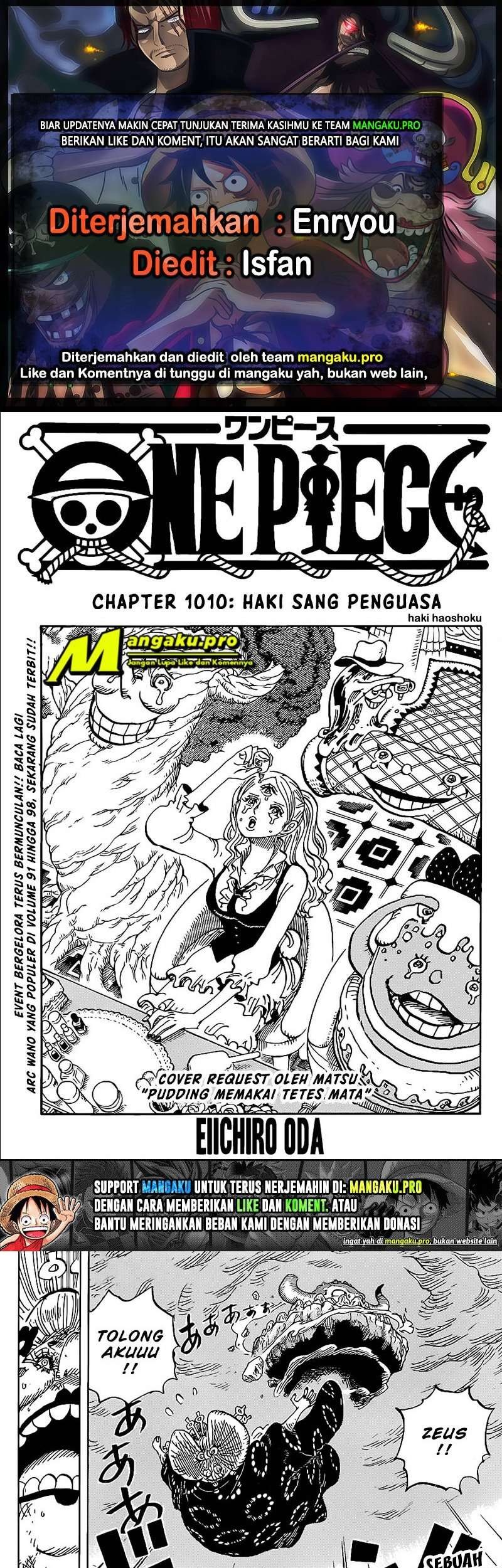 One Piece Chapter 1010 - halaman 1