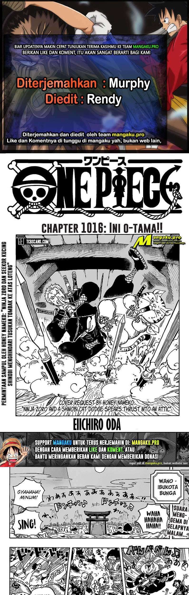 One Piece Chapter 1016 - halaman 1