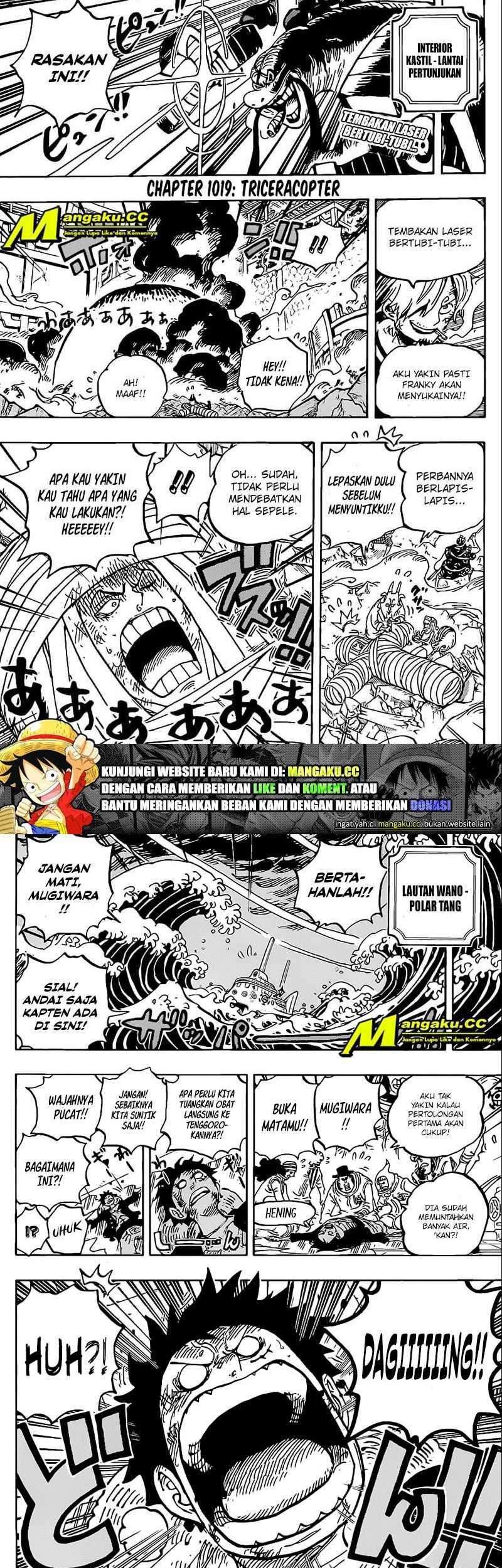 One Piece Chapter 1019 - halaman 3