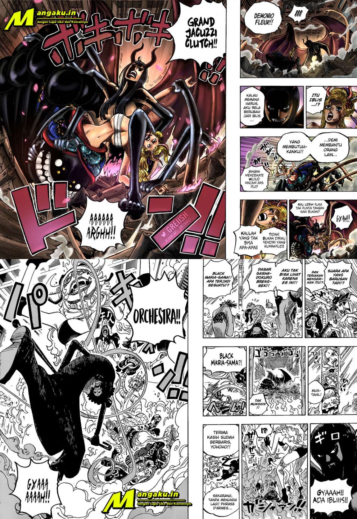 One Piece Chapter 1021 - halaman 8