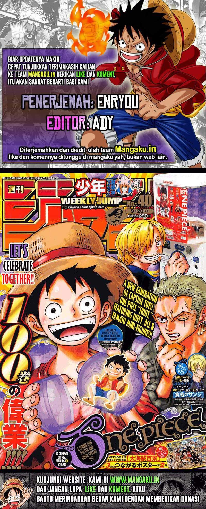 One Piece Chapter 1024 - halaman 1
