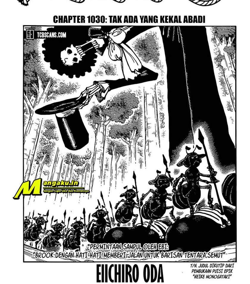 One Piece Chapter 1030 - halaman 2