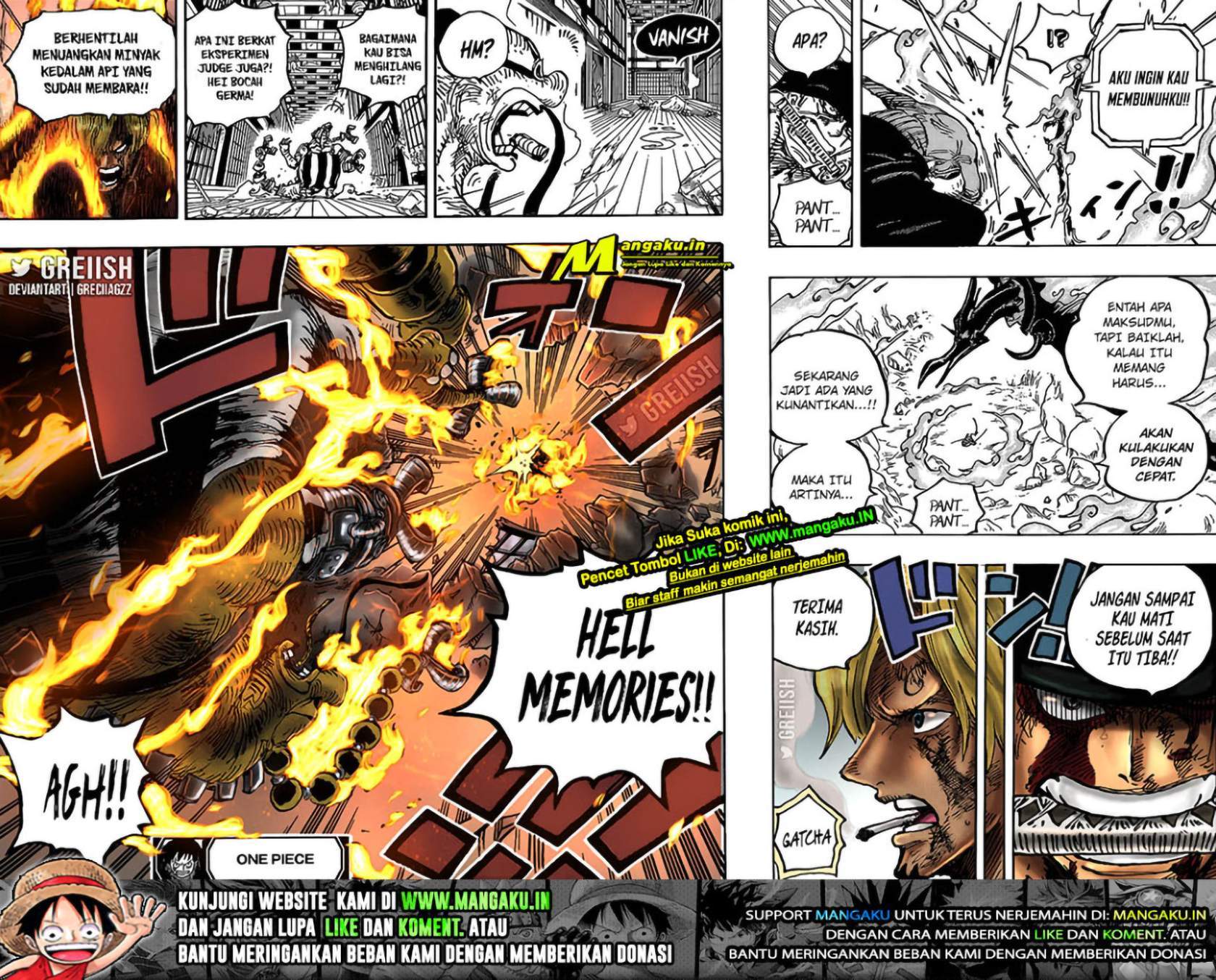 One Piece Chapter 1031 - halaman 19
