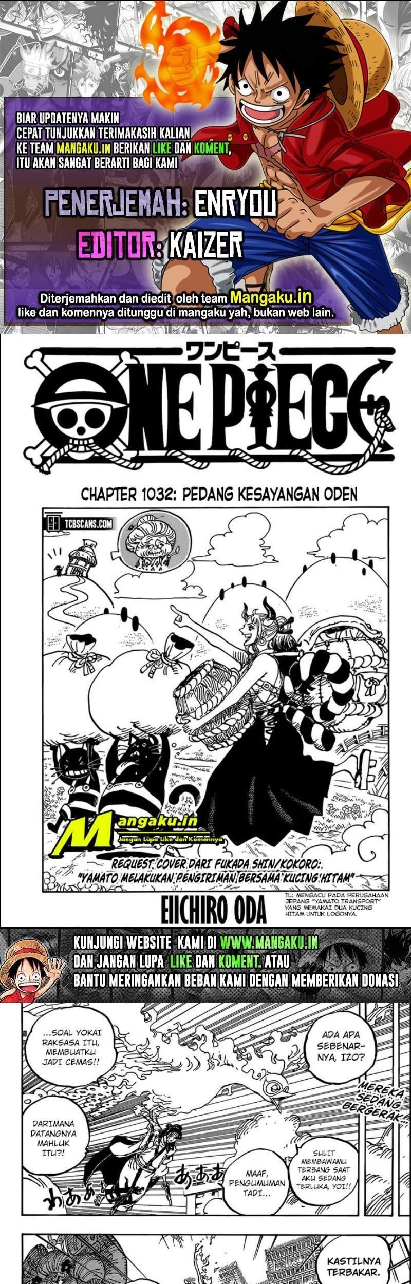 One Piece Chapter 1032 - halaman 1
