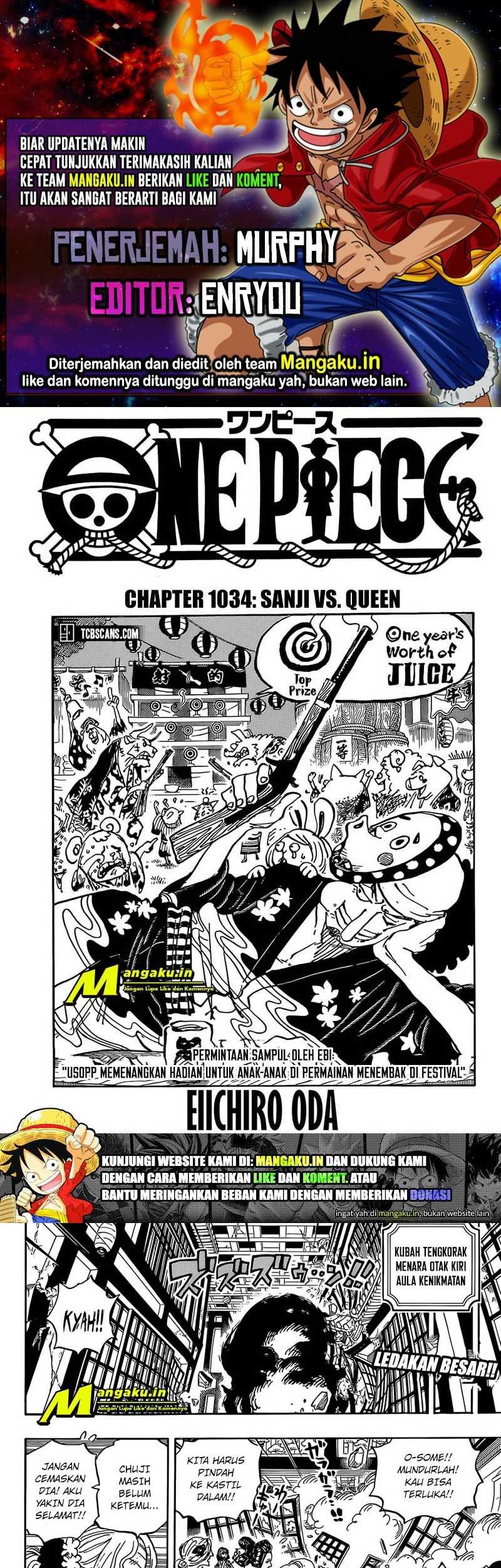 One Piece Chapter 1034 - halaman 1