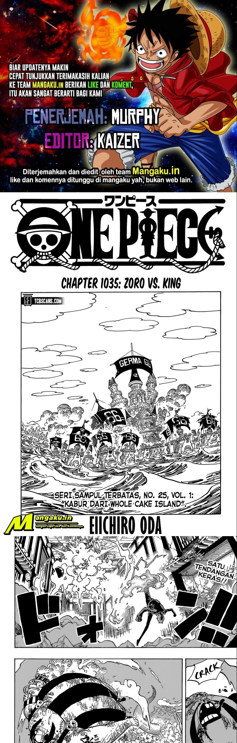 One Piece Chapter 1035 - halaman 1