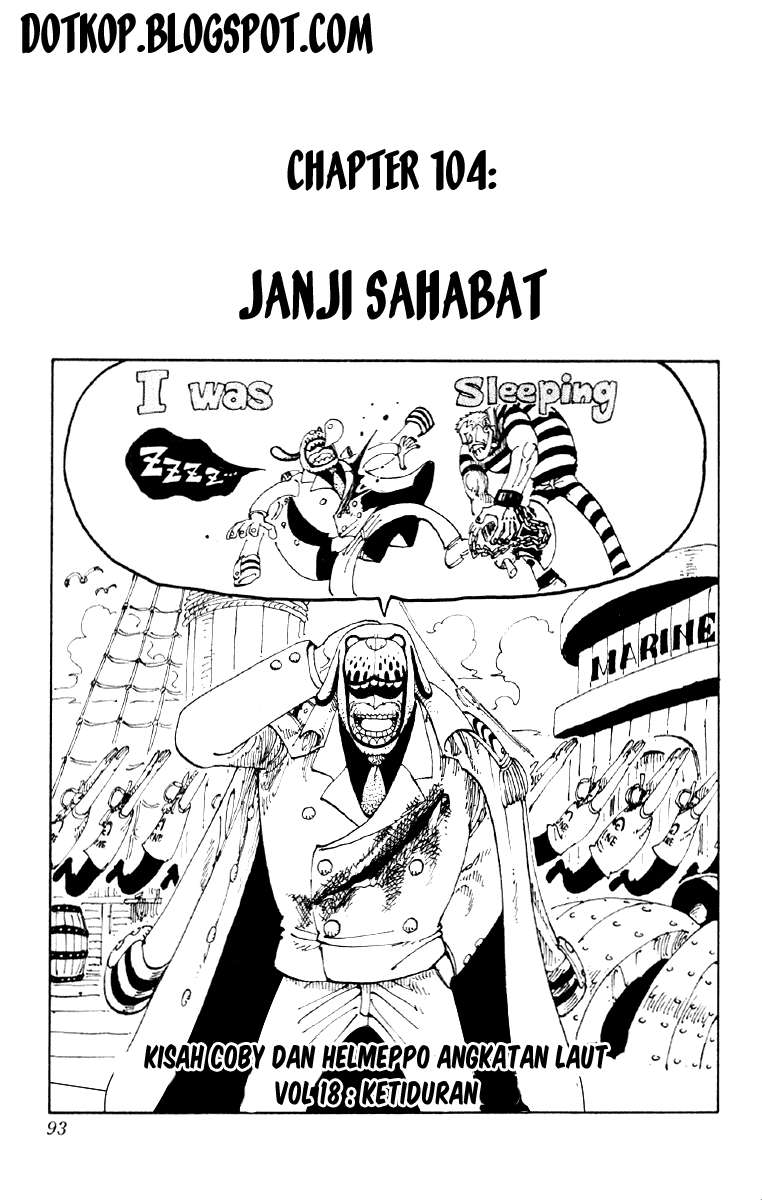 One Piece Chapter 104 - halaman 1
