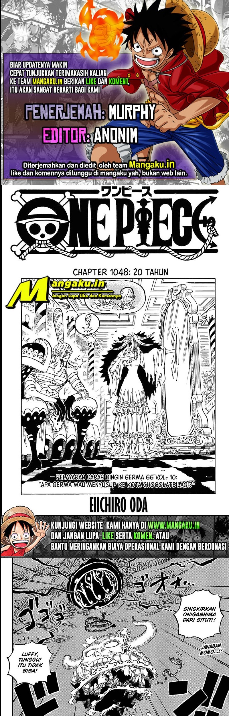 One Piece Chapter 1048 - halaman 1