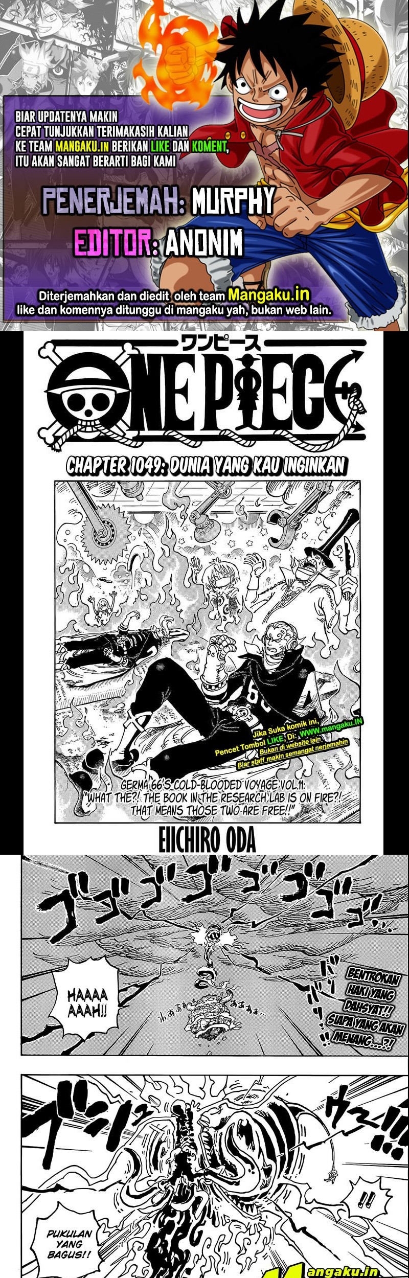 One Piece Chapter 1049 - halaman 1