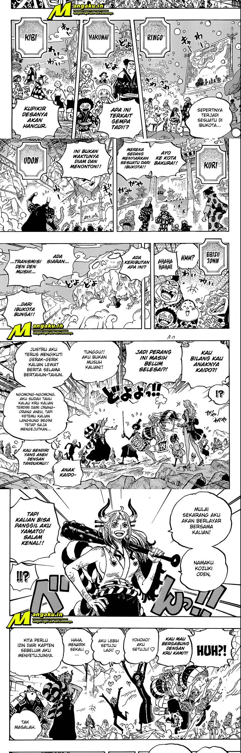 One Piece Chapter 1051 - halaman 3