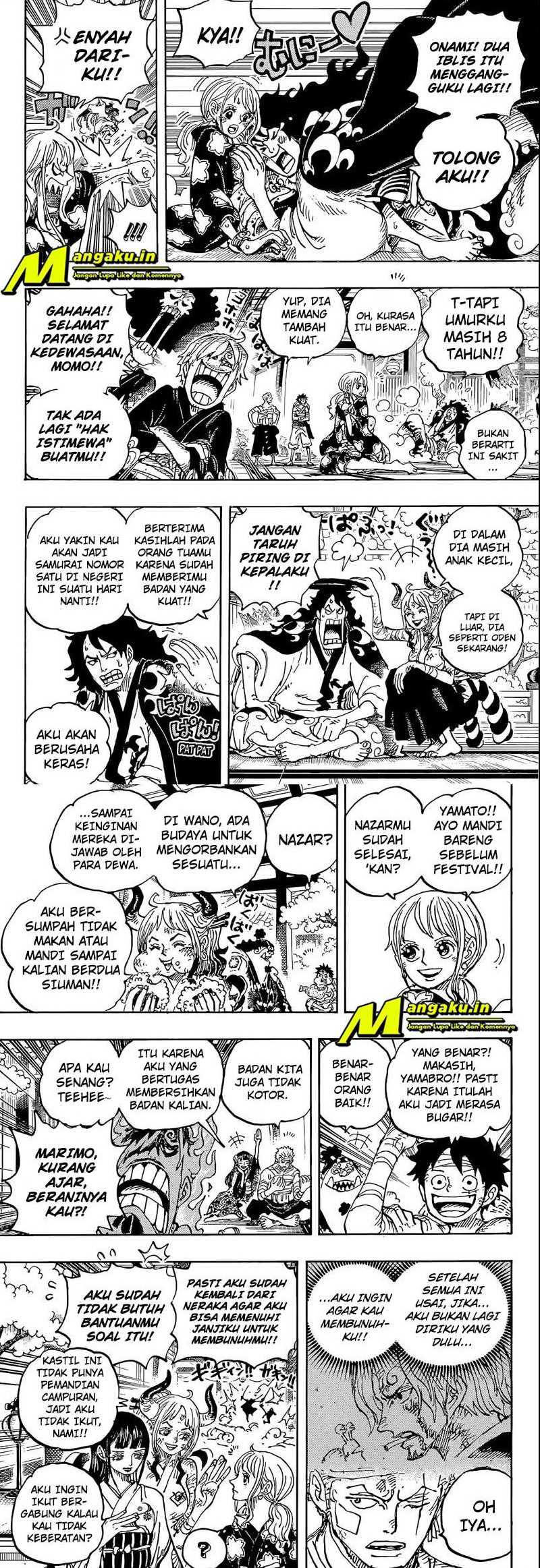 One Piece Chapter 1052 - halaman 7