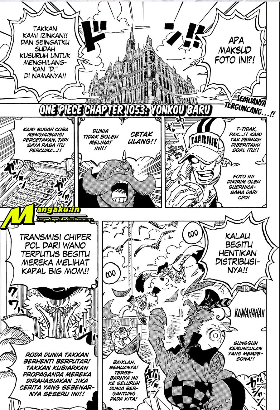 One Piece Chapter 1053 - halaman 3