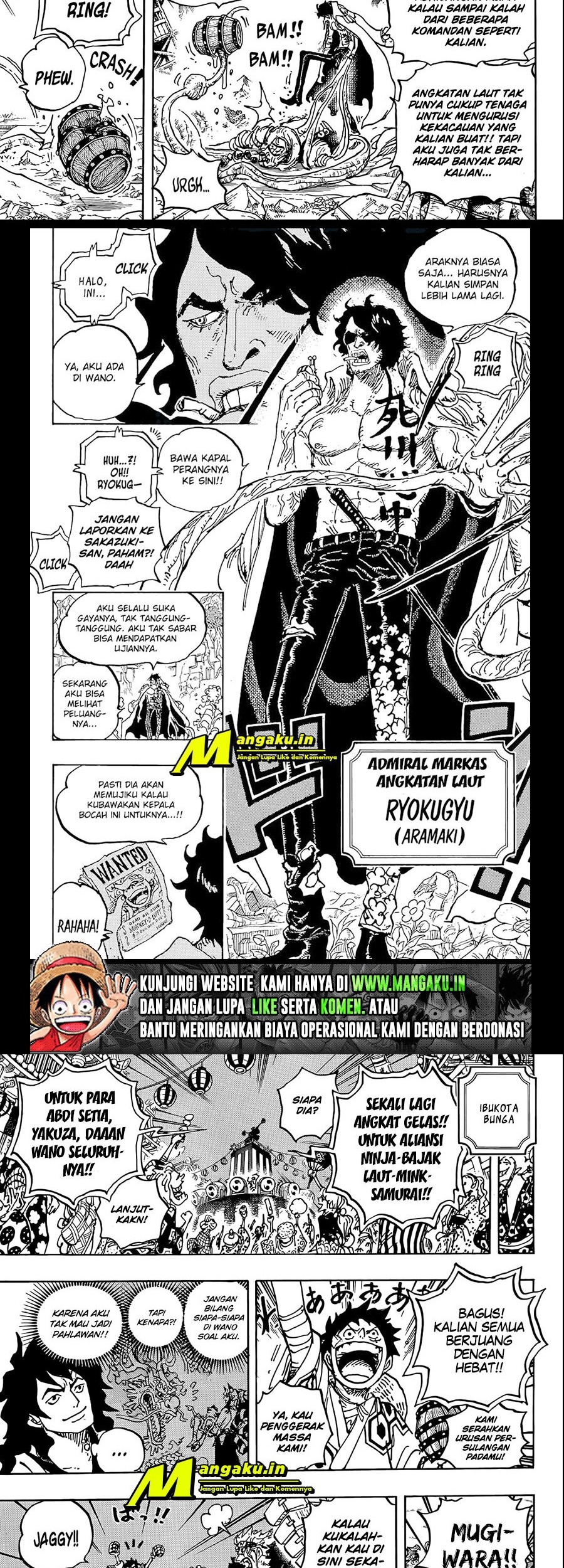 One Piece Chapter 1053 - halaman 8
