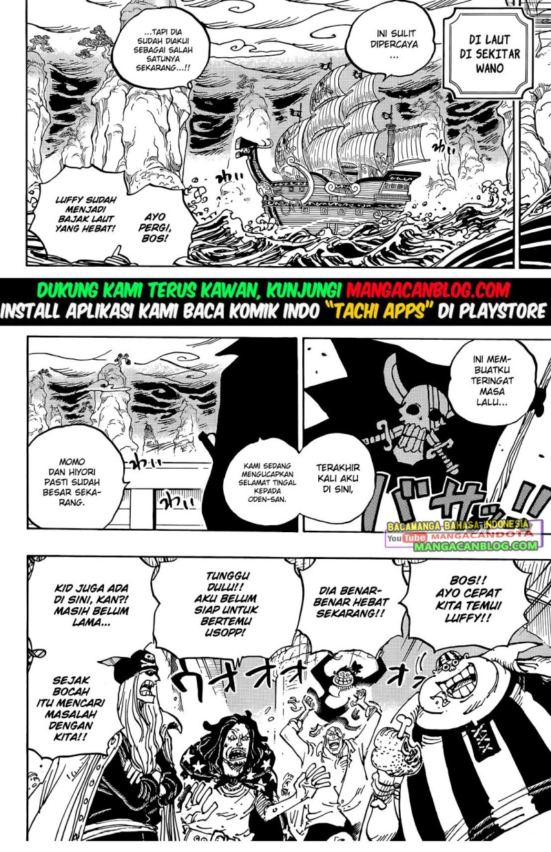 One Piece Chapter 1054 - halaman 8