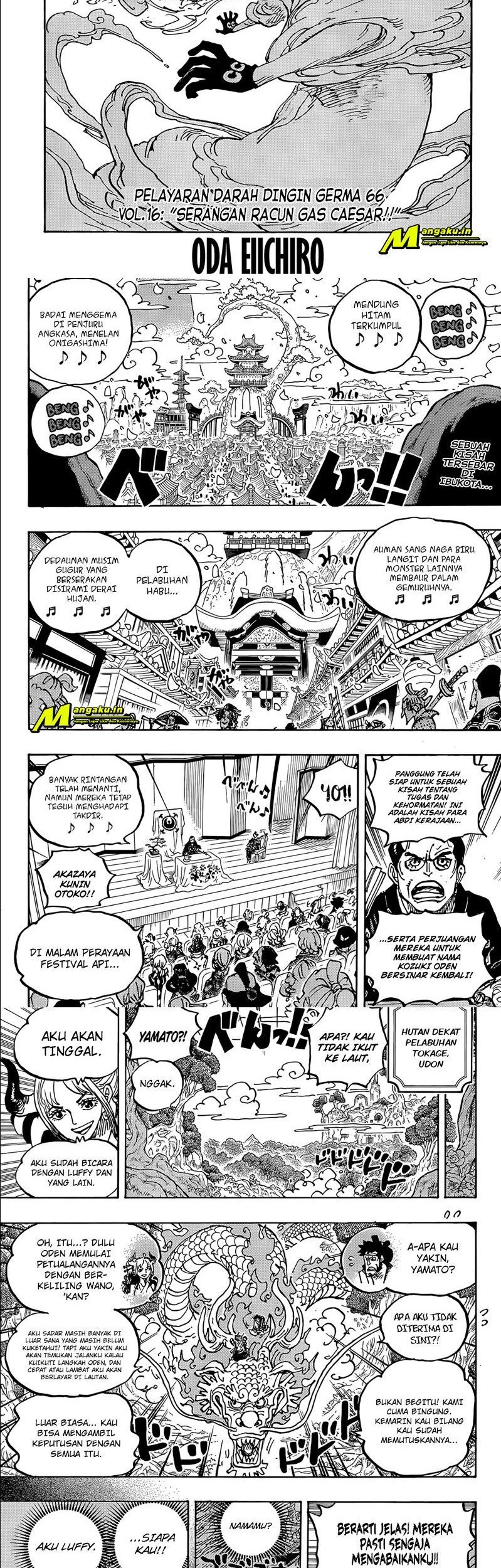 One Piece Chapter 1057 - halaman 2
