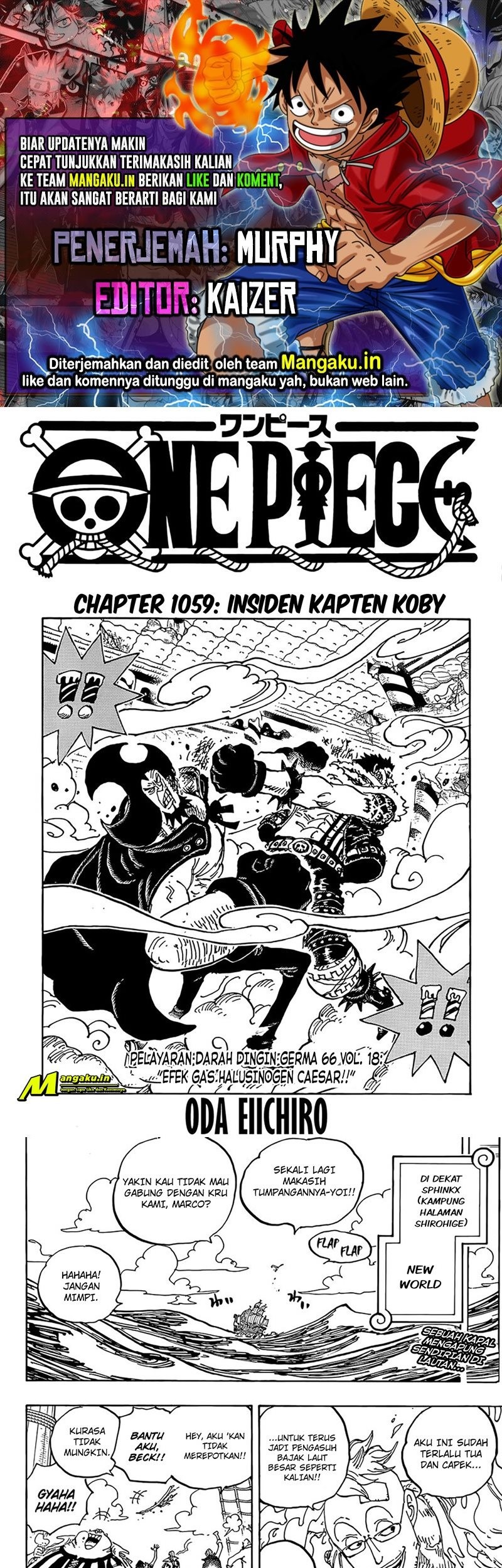 One Piece Chapter 1059 - halaman 1