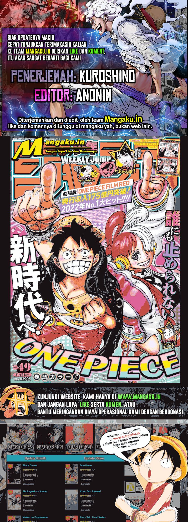 One Piece Chapter 1065 - halaman 1
