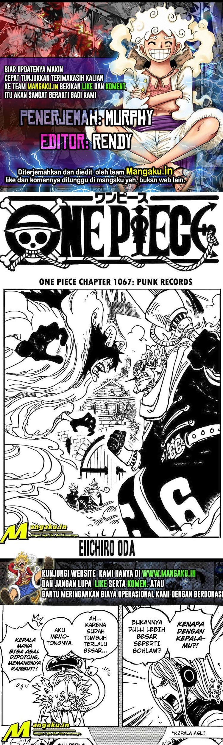 One Piece Chapter 1067 - halaman 1