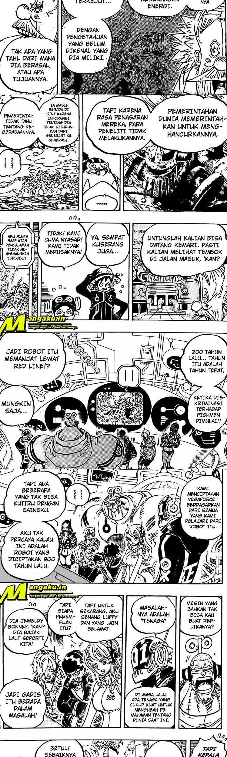 One Piece Chapter 1067 - halaman 7