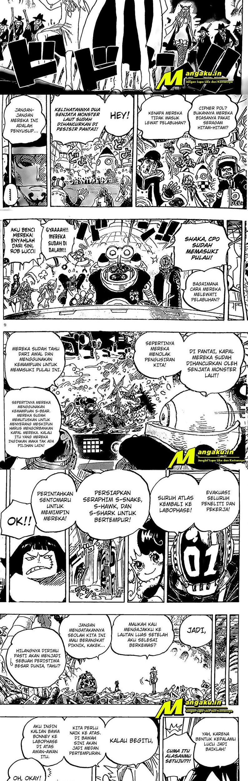 One Piece Chapter 1068 - halaman 7