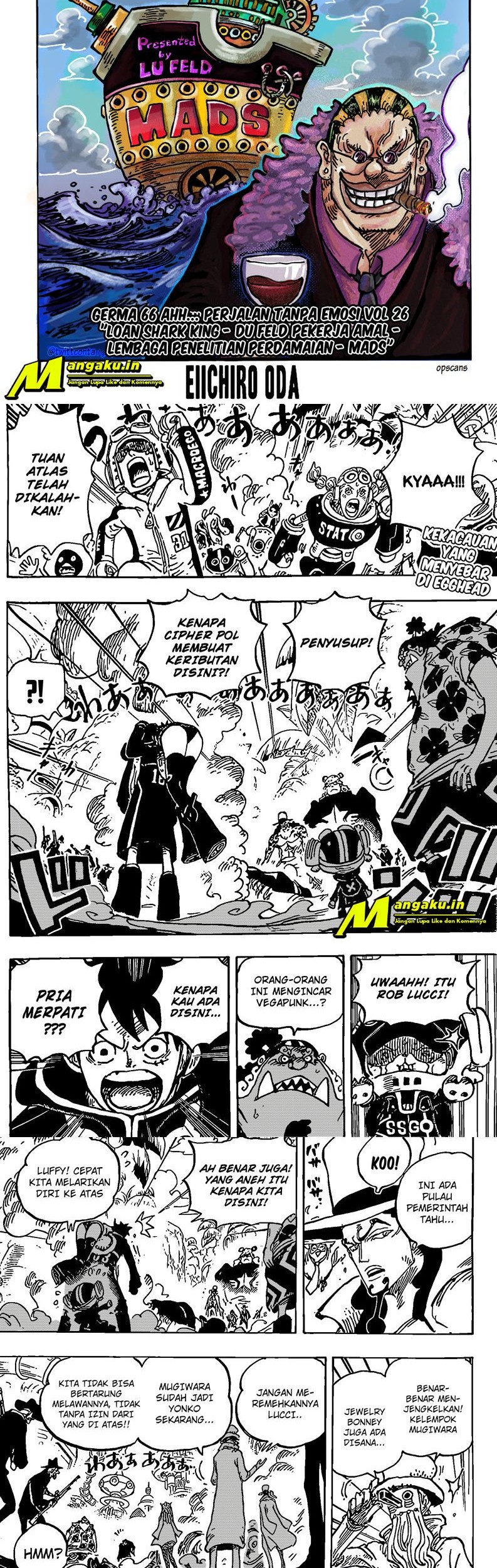 One Piece Chapter 1069 - halaman 2