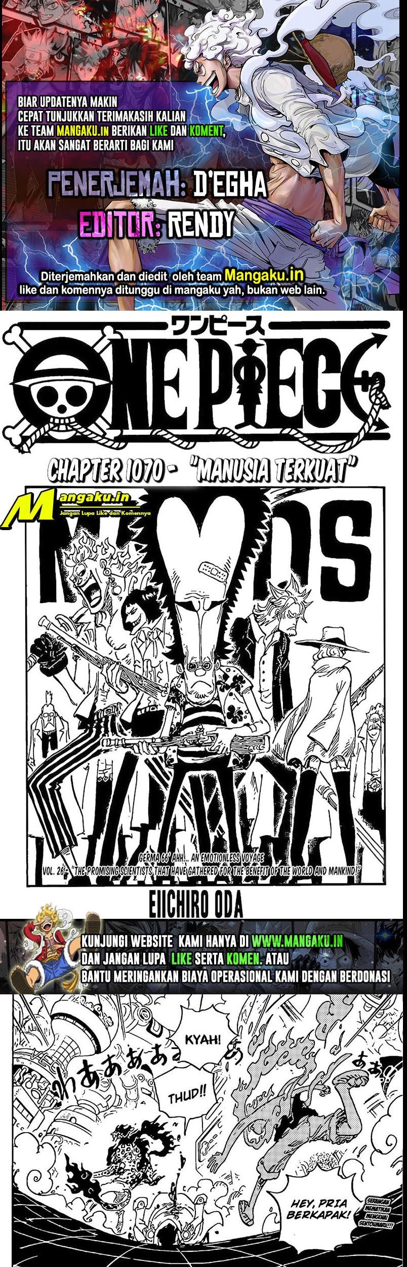 One Piece Chapter 1070 - halaman 1
