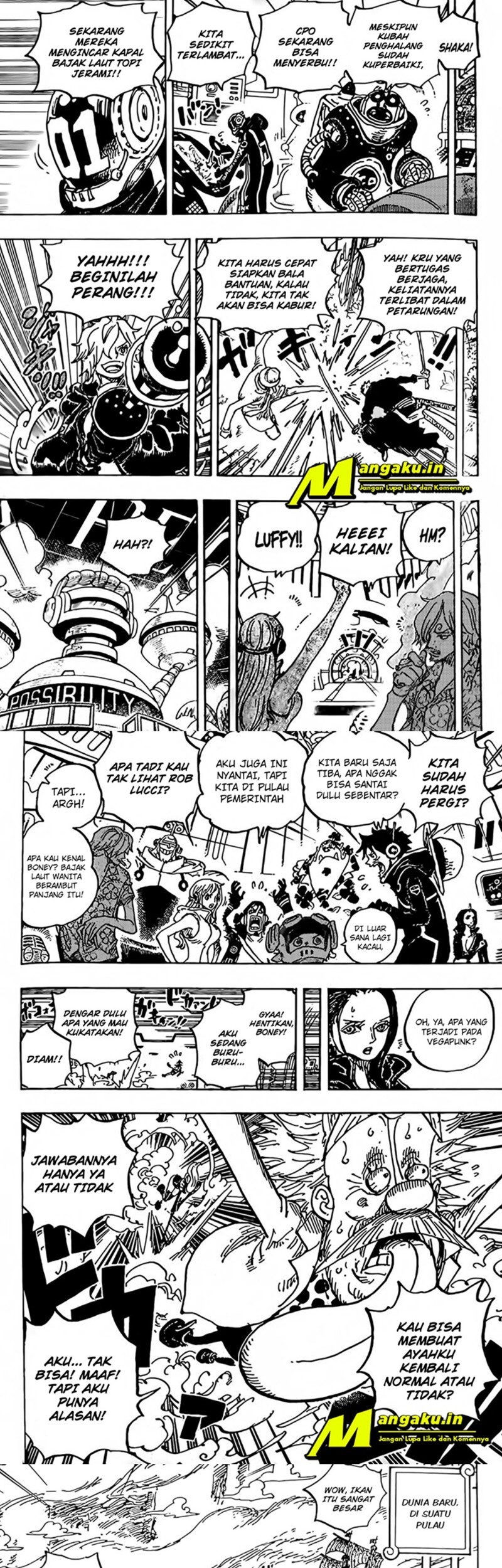 One Piece Chapter 1071 - halaman 7