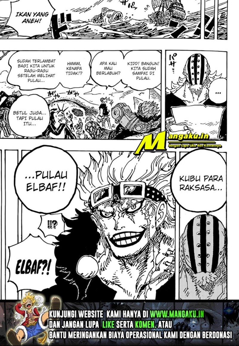 One Piece Chapter 1071 - halaman 8